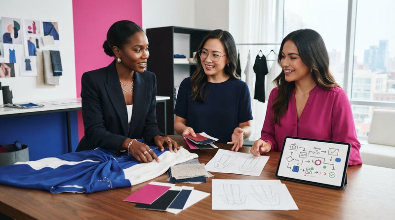 Fashion business workflows for coordinating teams and systems